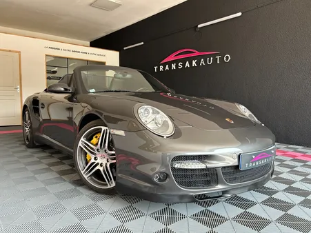 PORSCHE 911 TURBO CABRIOLET (997) 3.6i Turbo Tiptronic S / Freins céramique / Suivi Porsche / CarVertical disponible