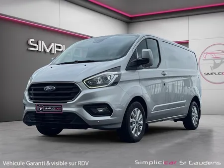 FORD TRANSIT CUSTOM FOURGON 320 L1H1 2.0 ECOBLUE 170 BVA LIMITED Attelage Camera Gps Garantie 12 mois