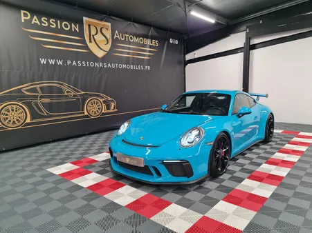 PORSCHE 991.2 GT3 4.0L 500 CH – BLEU MIAMI – Pack Chrono / Lift system