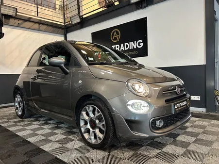 FIAT 500 SERIE 9 EURO 6D-FULL 1.0 70 ch Hybride BSG S/S Sport, 2021, 58000 KMS, CARPLAY, SUIVI A JOUR, PACK SPORT, COMPTEUR DIGITA