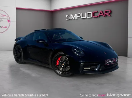 PORSCHE 911 CARRERA COUPE 992 4 Coupe 3.0i 480 PDK GTS 1ere MAIN PORSCHE APPROVED TOIT OUVRANT - PACK GTS ROUGE CARMIN - ROUES AR