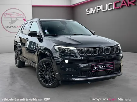 JEEP COMPASS 1.3 PHEV T4 240 ch 4xe eAWD S - Caméra 360° - Sièges à mémoire - GARANTIE 12 MOIS