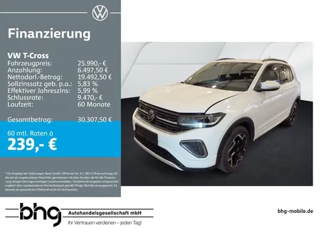 Volkswagen T-Cross 1.5TSI OPF DSG R-Line AHK Navi connect TravelAssist ACC MatrixLED Kamera