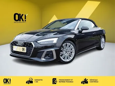 Audi A5 Cabriolet 40 TFSI S line 2.0 204 CH S-TRONIC ENTRETIEN COMPLET AUDI PACK STATIONNEMENT CA...