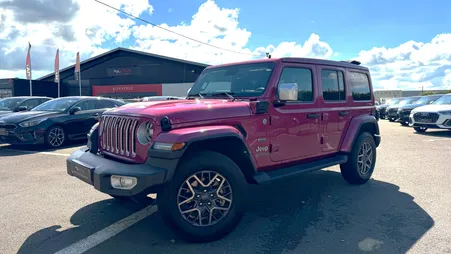 Jeep wrangler unlimited 2.0 t 380 4xe overland command-trac / toit decouvrable / carplay camera regul adapt audio alpine