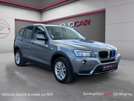 BMW X3 (F25) XDRIVE20D 184 EXCELLIS BVA8 Radar AV/AR Régulateur de Vitesse Garantie 12 mois