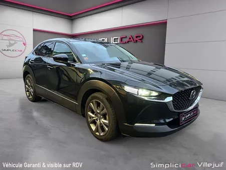 MAZDA CX-30 2.0L e-SKYACTIV X M Hybrid 186 ch 4x2 BVA6 Exclusive, Toit Ouvrant, Apple CarPlay, Pack Bose, Intér