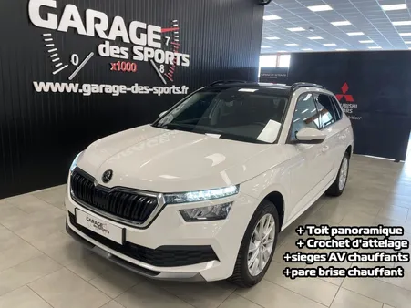 SKODA Kamiq 1.0 TSI 116 ch DSG7 Ambition + Crochet d'attelage + Toit vitré panoramique + Pare-brise AV chauffant + Sièges AV chauffants