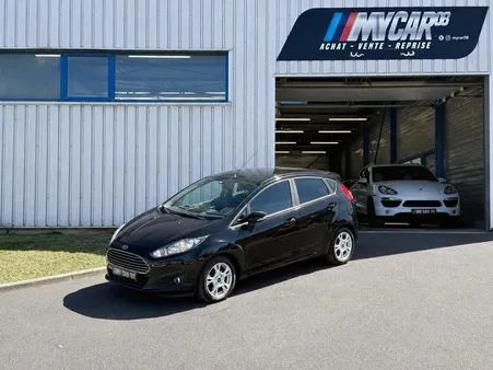 FORD FIESTA V (Phase 2) TITANIUM 1.5 TDCI 75Ch ANNÉE 2015 AVEC 159MKMS, GPS, BLUETOOTH, CLIM, RADAR DE RECUL, JANTES ALU