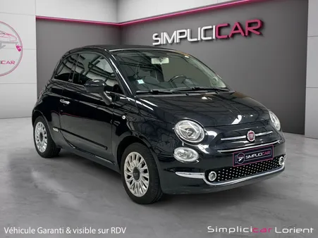 FIAT 500 C 1.2 69ch Cabriolet Radar de stationnement Regulateur de vitesse Garantie 12 mois