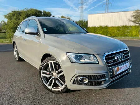 AUDI SQ5 V6 3.0 BiTDI 313 CV Quattro Tiptronic 8 TRES RARE EN GRIS NARDO Historique complet avec carnet d'entretien complet TURBO/INJECTEURS/FAP/PNEUS NEUF